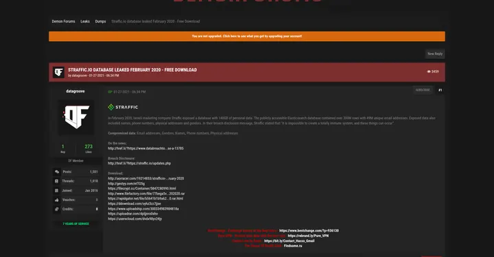 以色列营销公司Straffic数据库公开暴露，涉及超过300000000条个人数据